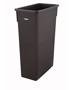 Winco PTC-23B Slender Trash Can, 23 Gallon, Brown - USA