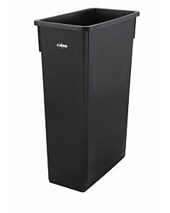 Winco PTC-23K Slender Trash Can, 23 Gallon, Black - USA