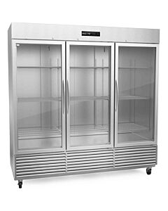 Fagor QVR-3G-N 81“ Triple Section Reach-In Refrigerator with Glass Door 72 Cu. Ft. – 115V/1 - CA