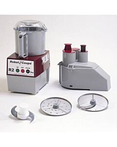 Robot Coupe R2N Combination Continuous Feed Food Processor with 3 qt Bowl, Gray - 1 HP, 120 V - CA