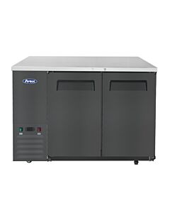 Atosa SBB48GRAUS2 48" Back Bar Cooler Shallow Depth Black Exterior - CA