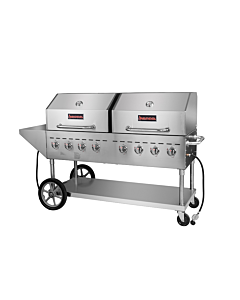 Sierra SRBQ-60 60” Stainless Steel BBQ Grill 8 Burners