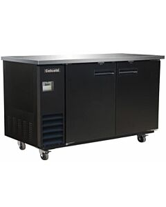 Celcold-CBB60B-61" Black Back Bar - 14.16 Cu.Ft. - USA