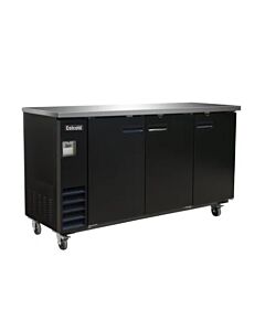 Celcold-CBB72B 73" Black Back Bar - 17.26 Cu.Ft.