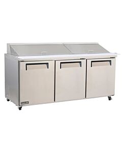 Celcold-CMT7230 71" Three Door Mega-Top Prep Table - 18 Cu.Ft. - USA