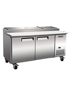 Celcold-CPP719 70" Double Door Pizza Prep Table - 34 Cu.Ft.
