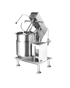 Cleveland MKET20T Floor Type Lever Tilt 2/3 Steam Jacketed Electric Kettle 20 Gallon /80 Liters - 208/240V - CA