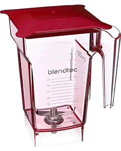 Blendtec 40-619-62- FourSide Jar with Hard Lid Red