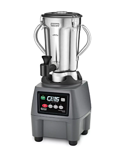 Waring CB15SF One-Gallon Electronic Blender with Stainless Steel Container Spigot, 3.75 HP,120V/1800W, cTUVus/NSF - CA