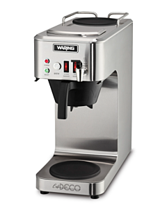 Waring WCM50P Cafe Deco Automatic Coffee Brewer with Two Warmers, Hot Water Faucet, 120V/1800W