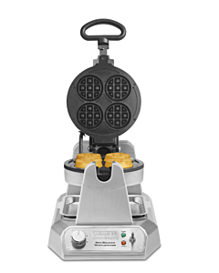 Waring WMB400X Heavy-Duty Mini-Belgian Waffle Maker with Serviceable Plates, 120V/1200W, cETLus/NSF