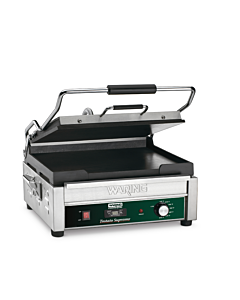 Waring WFG250T Tostato Supremo® Large Flat Toasting Grill with Timer, 14.5" x 11", 120V/1800W
