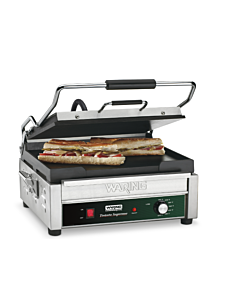Waring WFG275 Full-Sized 14" x 14" Flat Panini Grill, 120v/1800W, cULus/NSF
