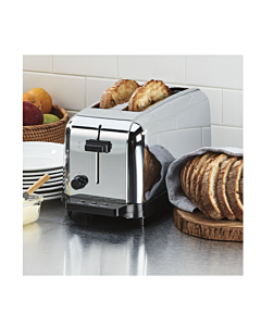 Waring WCT704 4-Slice Long Slot Artisanal Commercial Toaster,120V/1500W