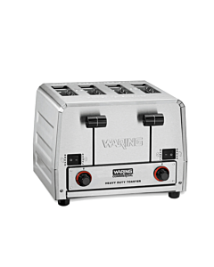 Waring WCT850 Heavy-Duty 4-Slot Switchable Bread and Bagel Toaster, 208V/2800W
