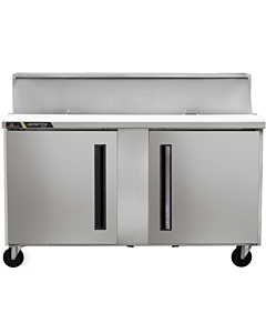 Centerline CLPT-6016-SD-LR 60" 16 Pan Prep Table Salad/Sandwich Unit Refrigerator