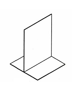 Zanduco 24" x 32" Clear Sneeze Guard with 6" Self-Stand