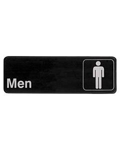 Winco SGN-311 3" x 9" Sign, Black, Men - USA