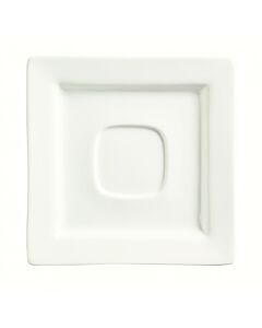 World Tableware - Slate 5 7/8" Square Saucer W/Well Ring, 36 / case SL-2