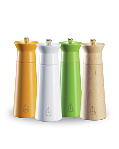 Omcan 15cm Nabucco Series Classic Collection - Beech Wood Salt Mill