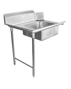 Zanduco 36" Left Side Soiled Dish Table with Sink