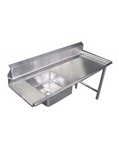 Zanduco 60" Right Side Soiled Dish Table with Sink