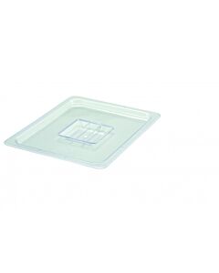 Winco SP7200S 1/2 Size Polycarbonate Food Pan Cover, Solid - CA