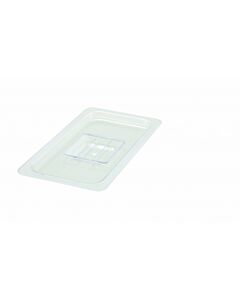 Winco SP7300S 1/3 Size Polycarbonate Food Pan Cover, Solid - USA