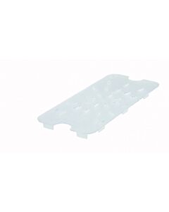Winco SP73DS 1/3 Size Polycarbonate Drain Shelf - CA