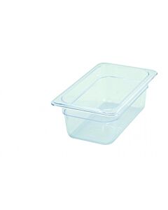 Winco SP7404 1/4 Size Polycarbonate Food Pan 4" Depth - USA