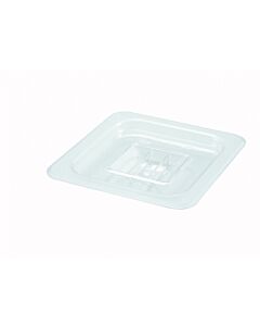 Winco SP7600S 1/6 Size Polycarbonate Food Pan Cover, Solid - USA