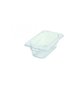 Winco SP7902 1/9 Size Polycarbonate Food Pan 2 1/2" Depth - USA