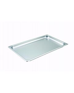 Winco SPF1 Full Size Straight-Sided Steam Pan 25 Gauge Stainless Steel, 1 1/4" Depth (NSF) - USA