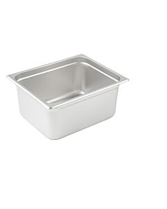 Winco SPJM-206 Anti-Jam Steam Pan Half Size 6" Depth, 24 Gauge Stainless Steel - USA