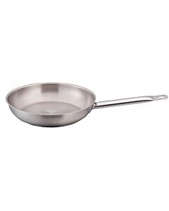 Omcan Stainless Steel Fry Pan with Help Handle