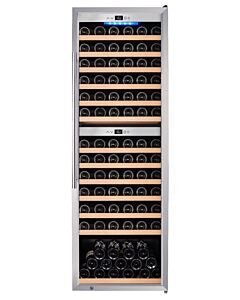 Vinovero 25" Dual Zone Wine Cooler with 126 Bottle Capacity and Stainless Steel Door