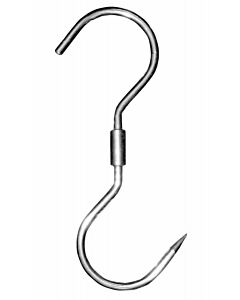 Omcan Stainless Steel "S" Swivel Hook - 9 1/2" x 7/16" - CA