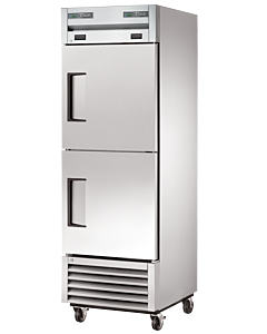True T-23DT-HC 30" Half Solid Dual Temperature 2-Door Reach-In Refrigerator / Freezer - CA