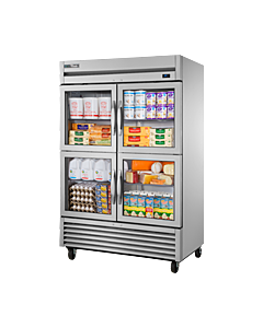 True T-49G-4-HC~FGD01 54" Glass 4-Door Reach-In Refrigerator