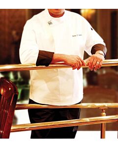 Chef Revival Tunic w/Black Cuffs, Chef-Tex Breeze T001-R
