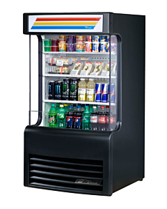 True TAC-14GS-LD 30" Black Vertical Air Curtain Merchandiser Refrigerated - 115V, 0.75HP - USA