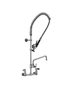 Thorinox WM-200-S12 Wall Mount Pre-Rinse Assembly With 8" Center and 12" Add On Faucet