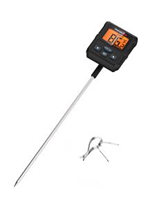 ThermoPro TP511W Waterproof Deep Fry & Candy Thermometer with 8-Inch Probe, Pot Clip, Preset Alarm, Calibration Mode