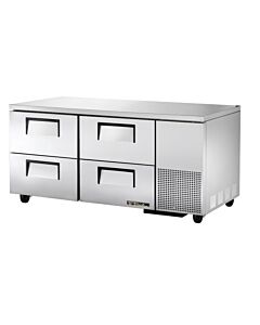 True TUC-67D-4-HC 67" 4-Drawer Undercounter Refrigerator with 4 Drawers