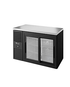 True TBR48-RISZ1-L-B-11-1 48" Sliding Glass 2-Door Single Zone Back Bar Refrigerator