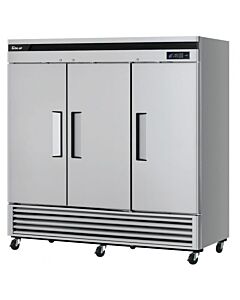 Turbo Air TSR-72SD-N Super Deluxe 82" Bottom Mounted Solid Door Reach-In Refrigerator with LED Lighting - CA
