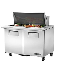 True TSSU-48-18M-B-HC Mega-Top Solid Door Sandwich/Salad Unit