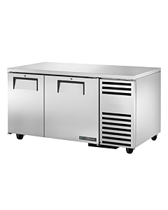True TUC-60-32F-HC 60" 2 Solid Door Undercounter Freezer - 115V - CA