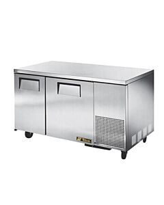 True TUC-60-32F 60" Deep Depth Undercounter Freezer with Two Doors