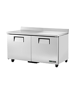 True TWT-60F-HC 60" Two Door Worktop Freezer - 15.5 cu. ft.